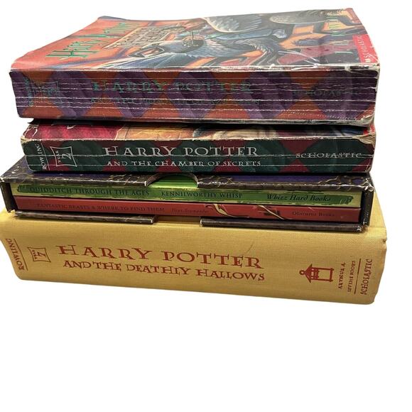 Harry Potter Lot Of 5 Books Novels Homeschooling JK Rowling - Picture 2 of 9
